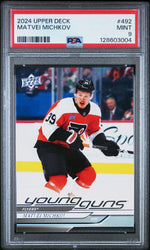 2024 Upper Deck Matvei Michkov #492 PSA 9