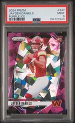 2024 Panini Prizm Purple Ice Prizm Jayden Daniels #347 /225 PSA 9