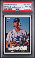 2022 Topps Nscc 1952 Topps Wrapper Redemption Bobby Witt Jr. #CPWRBW PSA 10