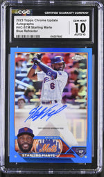 2023 Topps Chrome #AC-STM Starling Marte Update Autographs /150 Auto CGC 10