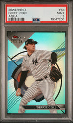 2023 Finest Aqua Refractor Gerrit Cole #48 /199 PSA 9