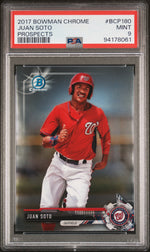 2017 Bowman Chrome Prospect Juan Soto #BCP180 PSA 9