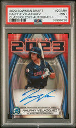 2023 Bowman Draft Chrome Class of 2023 Autograph Ralphy Velazquez #23ARV PSA 9