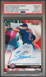 2020 Bowman's Best Best of '20 Autographs Nico Hoerner #B20NH PSA 9