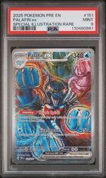 2025 Pokemon Scarlet and Violet Prismatic Evolutions Special Illustration Rare Palkia Ex #151 PSA 9