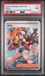 2025 Pokemon Scarlet and Violet White Flare Special Illustration Rare Hilda #171 PSA 9