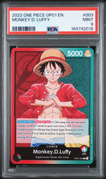 2022 One Piece Romance Dawn Leader Monkey D. Luffy #OP01003 PSA 9