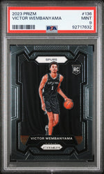 2023 Panini Prizm Victor Wembanyama #136 PSA 9