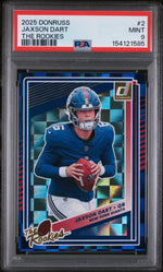 2025 Donruss the Rookies Jaxson Dart #2 PSA 9