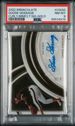 2022 Panini Immaculate Collection Clearly Immaculate Signatures Gold Goose Gossage #CISGG /20 PSA 8