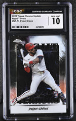 2025 Topps Chrome Update #NT-13 Dylan Crews Night Terrors CGC 10