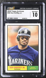 2024 Topps Archives #46 Ken Griffey Jr. CGC 10