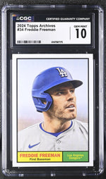 2024 Archives #34 Freddie Freeman CGC 10