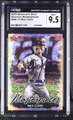 2023 Bowman's Best #BM-12 Max Clark Bowman Masterpieces CGC 9.5