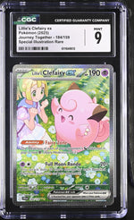 2025 Pokemon #184/159 Lillie's Clefairy ex Journey Together CGC 9