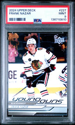 2024 Upper Deck Upper Deck (Series 1 Only) Young Guns Frank Nazar #227 PSA 9