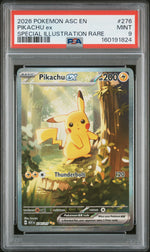 2026 Pokemon Mega Evolution Ascended Heroes Special Illustration Rare Pikachu Ex #276 PSA 9