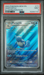 2023 Pokemon Scarlet and Violet 151 Illustration Rare Wartortle #171 PSA 9