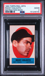 1963 Topps Peel-Offs Rocky Colavito #11 PSA 2