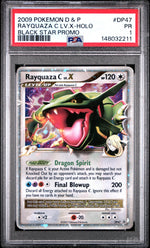 2009 Pokemon Diamond and Pearl Black Star Promo Holo Rayquaza C Lv X #DP47 PSA 1