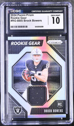 2024 Prizm #RG-BBS Brock Bowers Rookie Gear CGC 10