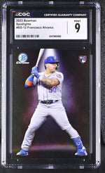 2023 Bowman #BS-12 Francisco Alvarez Spotlights CGC 9