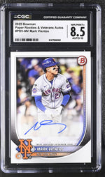 2025 Bowman #PRV-MV Mark Vientos Paper Rookies & Veterans Autos Auto CGC 8.5