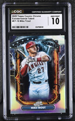 2025 Topps Chrome #ET-18 Mike Trout Extraterrestrial Talent CGC 10