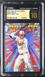 2025 Topps Chrome #PP-34 Mike Trout Power Players CGC 10