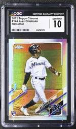 2021 Topps Chrome #144 Jazz Chisholm CGC 10