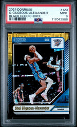 2024 Donruss Choice Black Gold Shai Gilgeous-Alexander #123 PSA 9