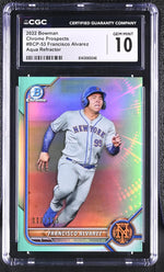 2022 Bowman Chrome #BCP-53 Francisco Alvarez Chrome Prospects /125 CGC 10
