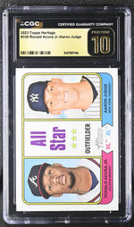 2023 Topps Heritage #336 Ronald Acuna Jr./Aaron Judge All Star CGC 10
