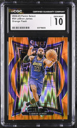 2024 Select #54 LeBron James Orange Flash CGC 10