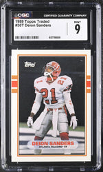 1989 Topps Traded #30T Deion Sanders CGC 9
