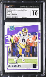 2020 Donruss #1 Joe Burrow Press Proof CGC 10