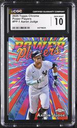 2025 Topps Chrome #PP-1 Aaron Judge Power Players CGC 10