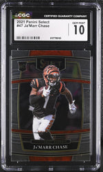 2021 Select #47 Ja'Marr Chase Concourse CGC 10