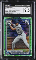 2024 Bowman Chrome #BCP-79 George Lombard Jr. Lunar Glow Refractor CGC 9.5