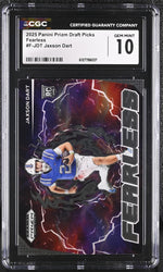 2025 Prizm #F-JDT Jaxson Dart Fearless CGC 10