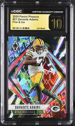 2020 Phoenix #21 Davante Adams Fire & Ice /50 CGC 10