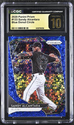 2020 Prizm #133 Sandy Alcantara Blue Donut Circle /199 CGC 10