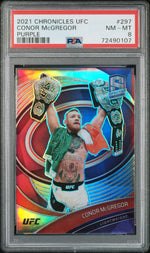 2021 Panini Chronicles UFC Purple Conor Mcgregor #297 /49 PSA 8