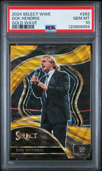2024 Panini Select WWE Gold Wave Dok Hendrix #262 /10 PSA 10