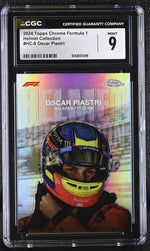 2024 Topps Chrome #HC-8 Oscar Piastri Helmet Collection CGC 9