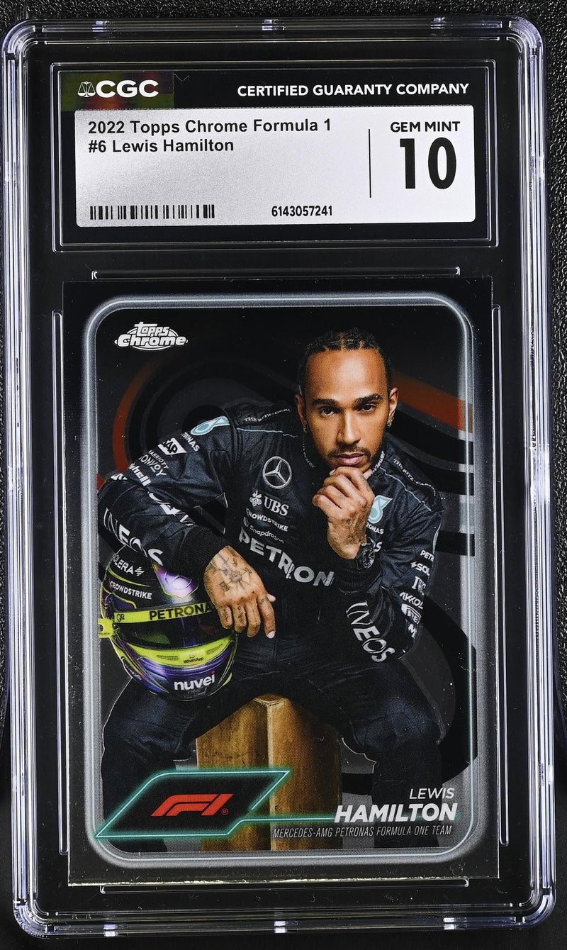 2022 Topps Chrome #6 Lewis Hamilton CGC 10
