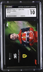 2022 Topps F1 Charles Leclerc Lights Out /49 CGC 10