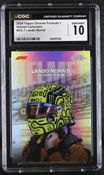 2024 Topps Chrome #HC-7 Lando Norris Helmet Collection CGC 10