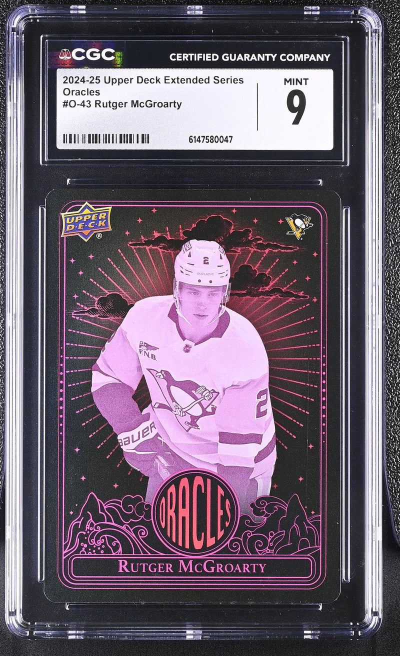 2024-25 Upper Deck Extended Series Oracles Rutger McGroarty #O-43 CGC 9