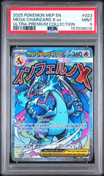 2025 Pokemon Black Star Promo Ultra Premium Collection Mega Charizard X Ex #023 PSA 9